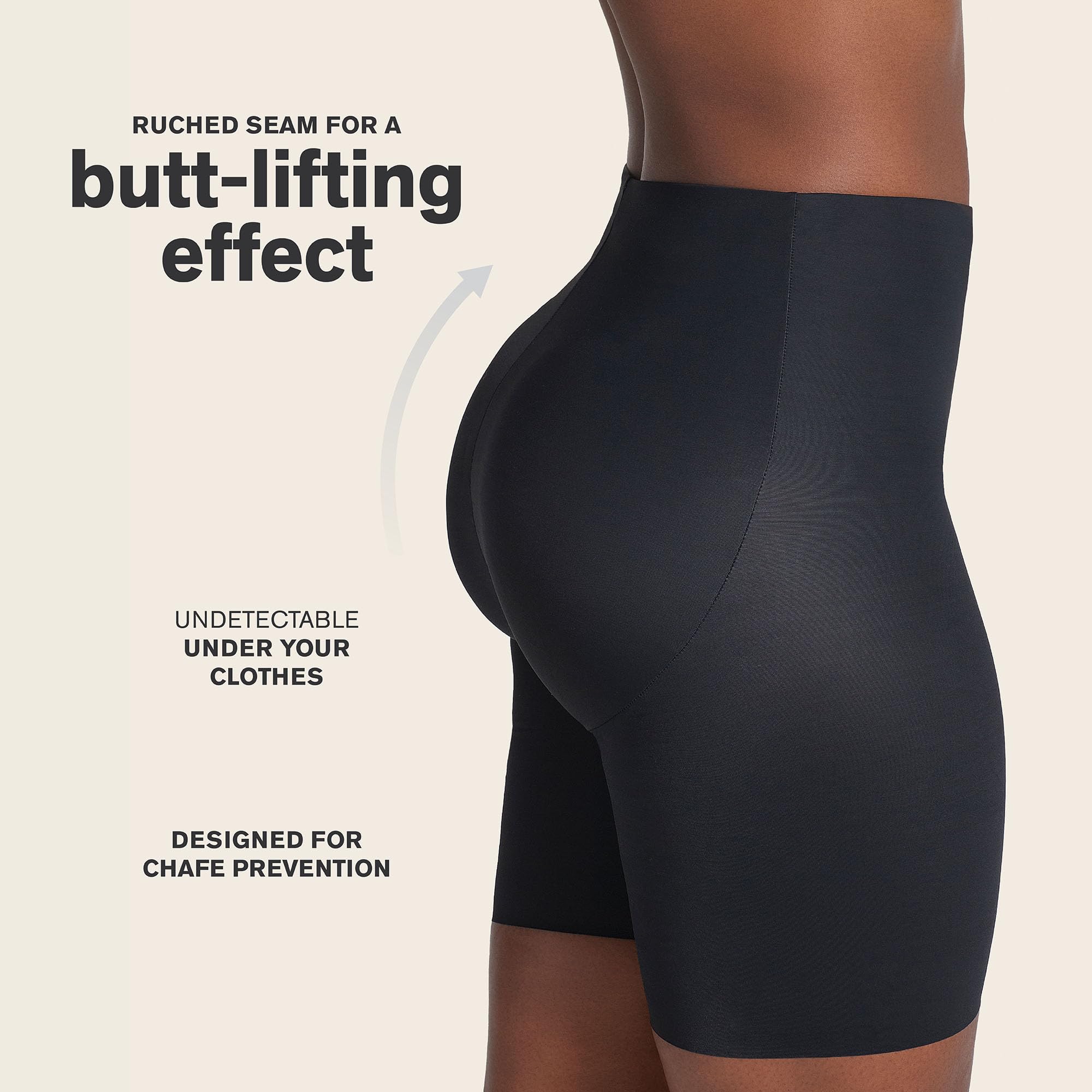 Leonisa Airlift Shapewear Shorts for Women Tummy Control, Midrise Body Shaper – Anti Chafing Butt Lifter Shaper Shorts - Image 3