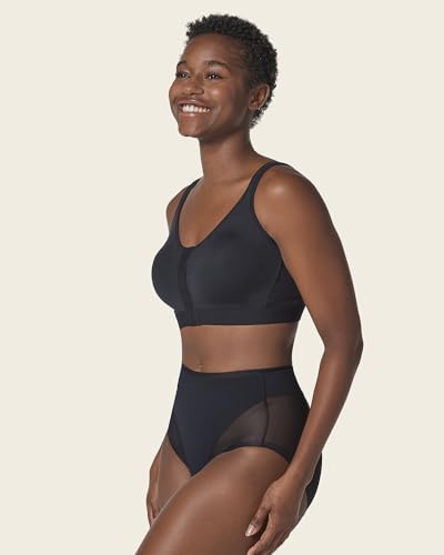 Leonisa All-in-One Front Closure Posture Corrector Bra for Women – Stretchy Cotton Wireless Back Support Bra - Image 6